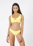 Bermuda Top - Ribbed Lemon