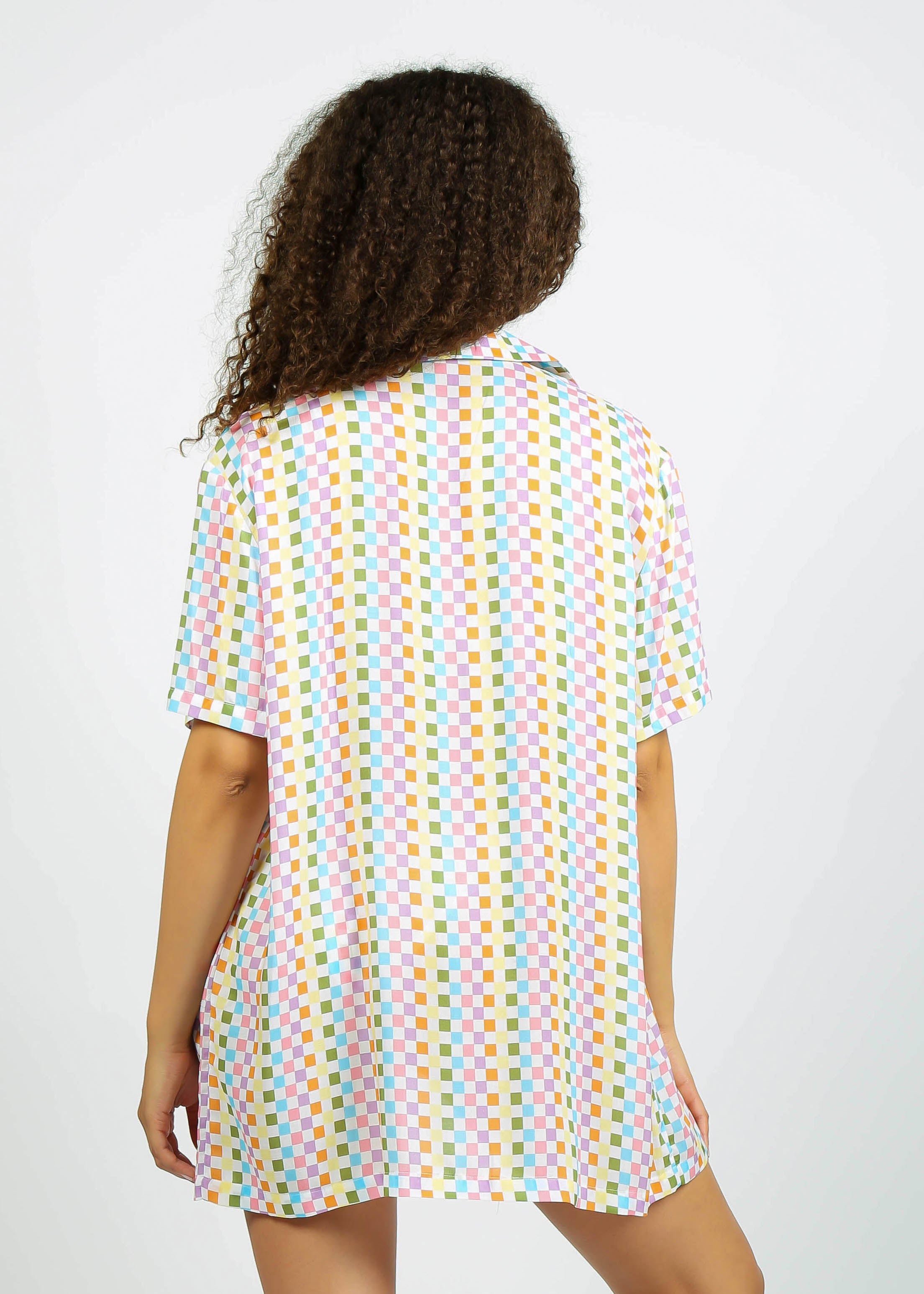 Fiji Shirt - Rainbow Check