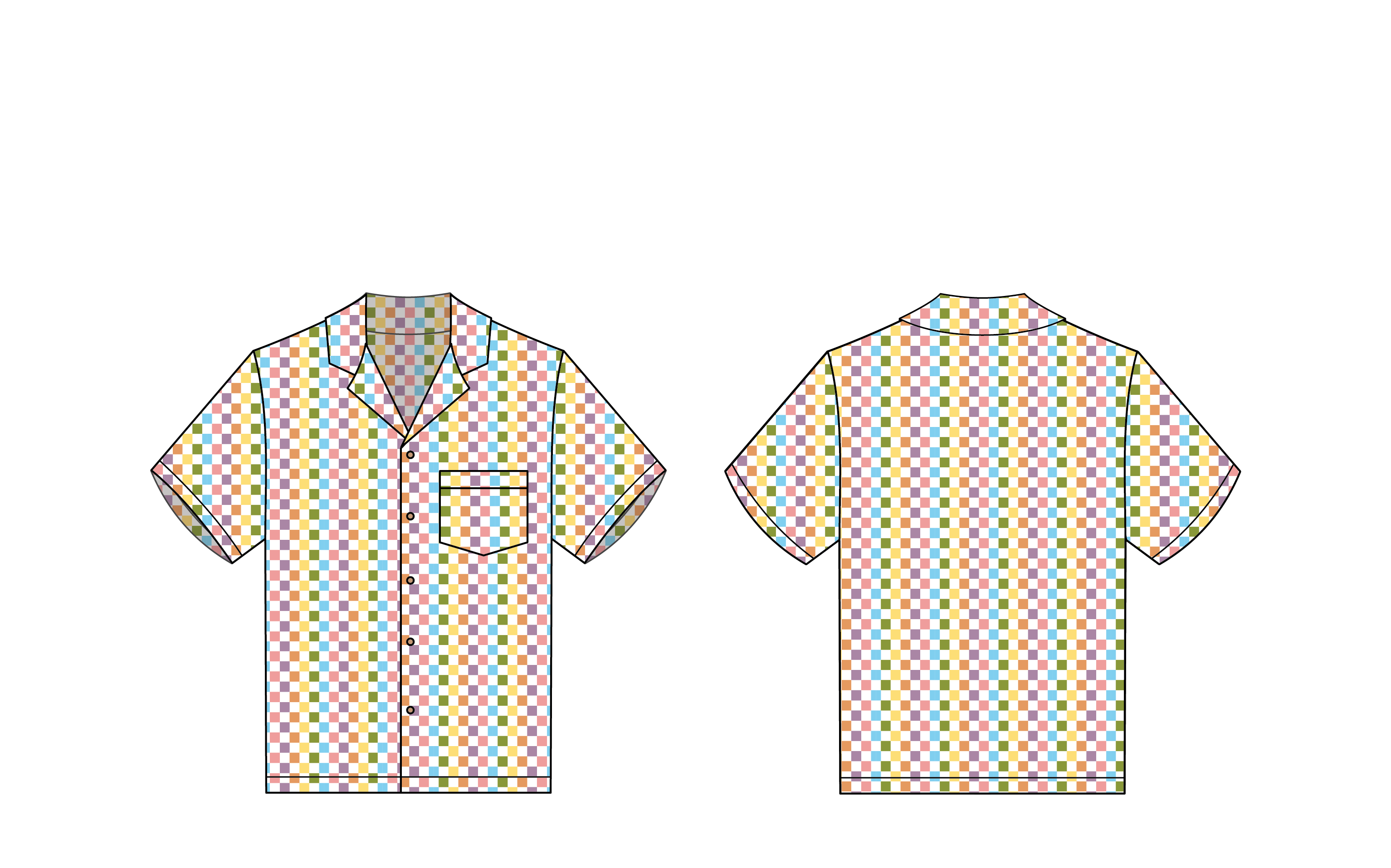 Fiji Shirt - Rainbow Check