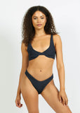 Hamptons Top - Crinkle Navy